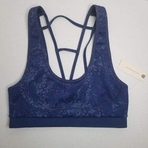 Anthropologie Daily Practice Sofia Pullover Sports Bra Navy M NEW W/ TAG